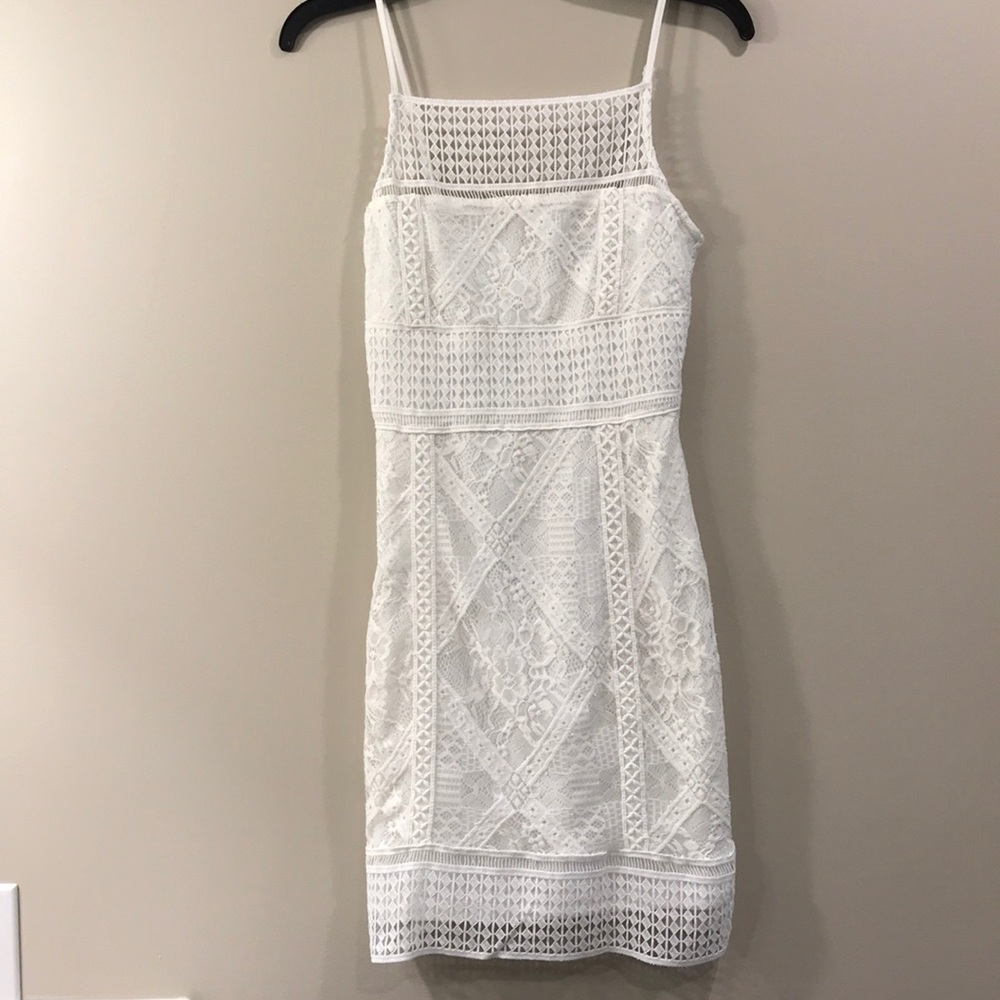 Minuet White Lace Dress